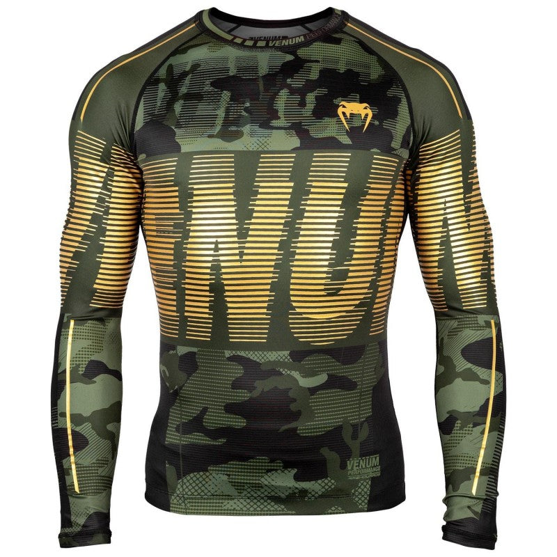 Tactical Rashguard Long Sleeves - Forest Camo/Black
